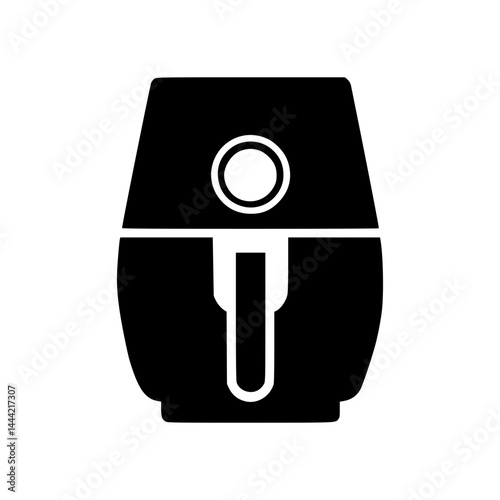 Air Fryer Icon - Black Silhouette