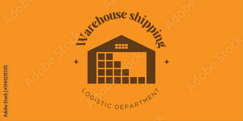 Modern logistic logo vector for delivery, shipping, transport, and cargo company branding.