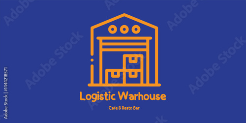 Modern logistic logo vector for delivery, shipping, transport, and cargo company branding.