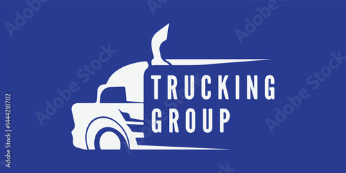 Modern logistic logo vector for delivery, shipping, transport, and cargo company branding.