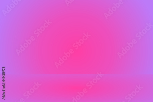 Abstract pink gradient studio room background, 3d empty soft smooth blur backdrop like in a room with spot lights shining on the floor or on the stage, vector illustration design for product display	
