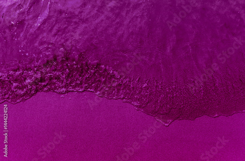 Obraz na płótnie dark pink beach, top view w salonie