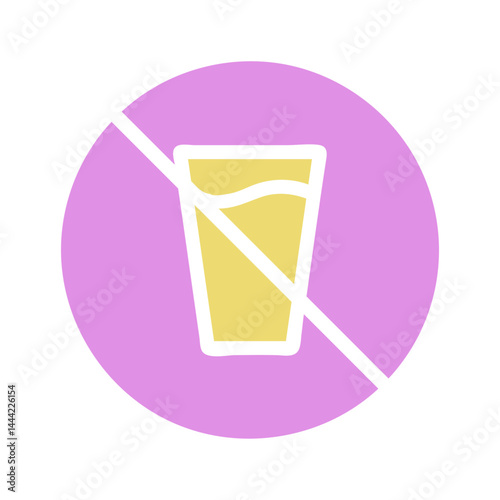 Symbolic representation of restrictions involving the consumption of beverages