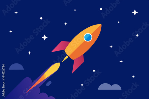 rocket on the moon