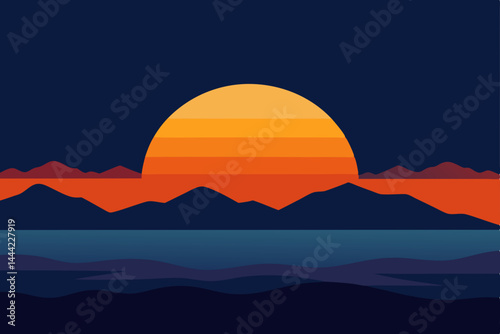 sunrise over the mountains