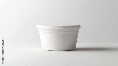 Blank white plastic food container (1)