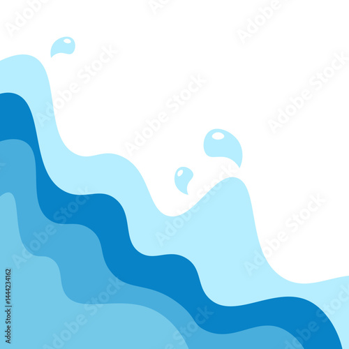 Wavy Water Corner