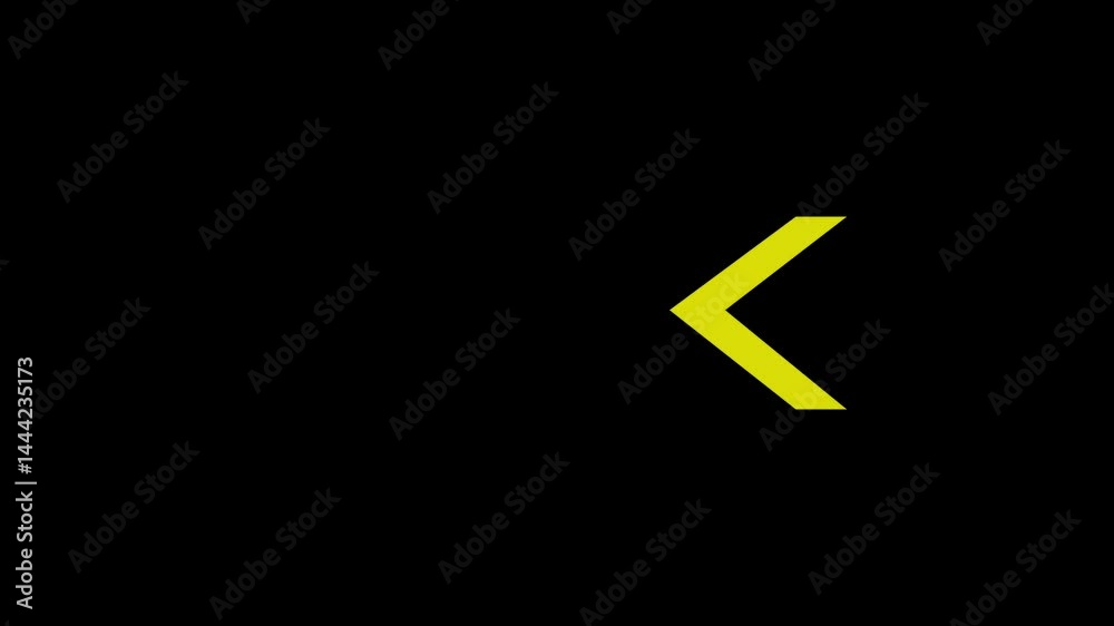Arrow animation left side arrow indicator. Arrow line movement animation