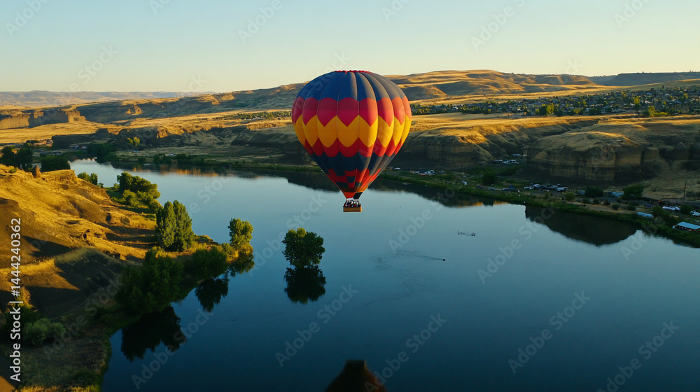 Obraz premium Hot air balloon ride