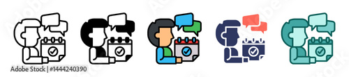 Communication Plan Multiple icon