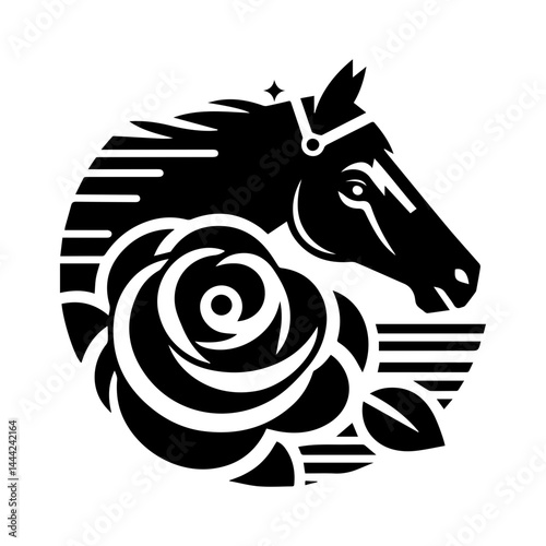 Horse Racing Derby event icon with transparent background