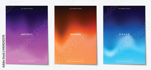 Abstract gradient blurred background for modern design projects and digital posters. Vector illustration.