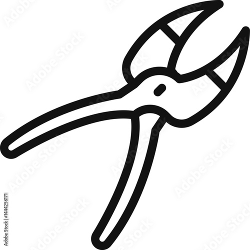 Medical forceps icon. Medical device