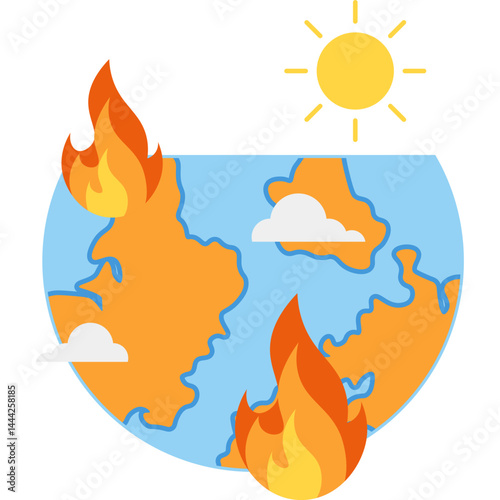 Global Warming Illustration