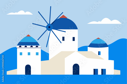 vector illustration of a castle