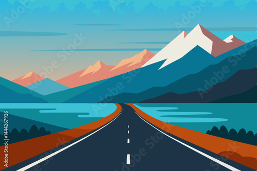 mountain road in the mountains
