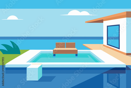 swimming pool in hotel
