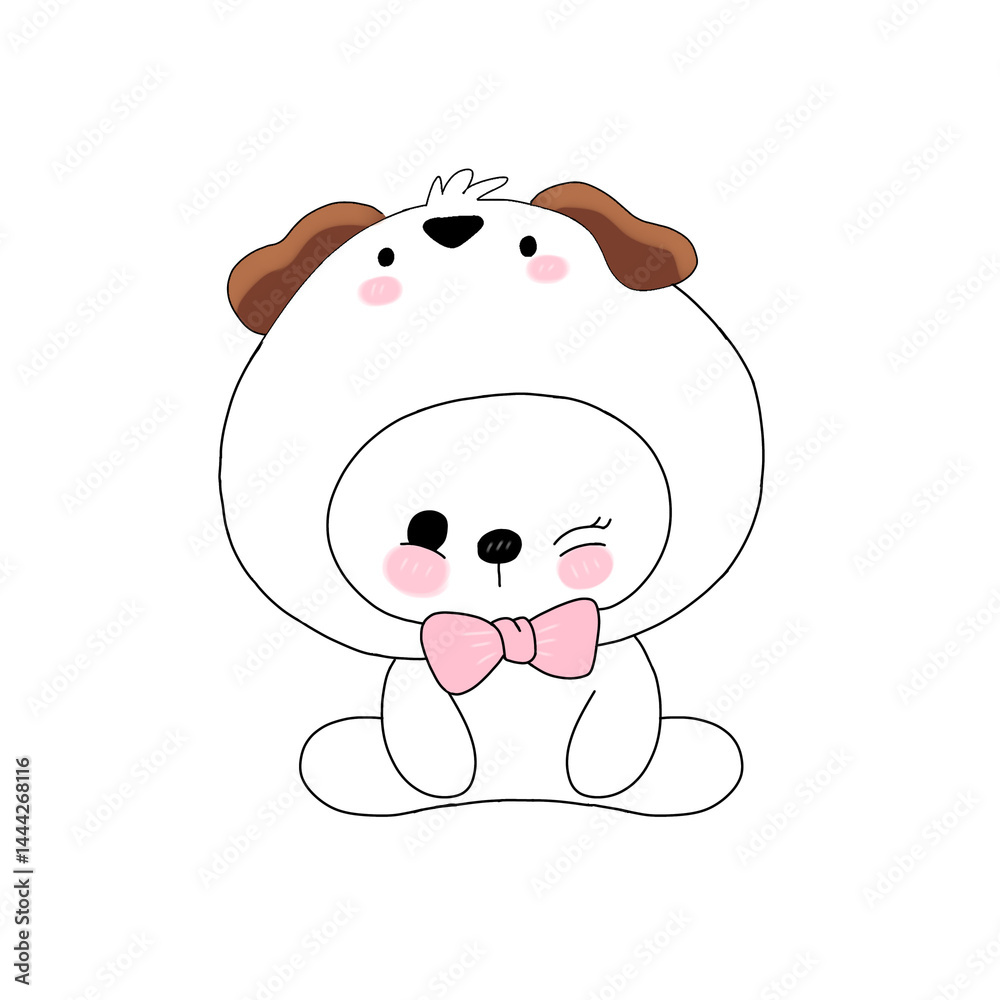 Naklejka premium Dog cartoon