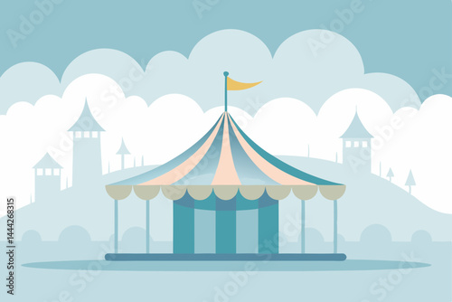 vector illustration of a castle