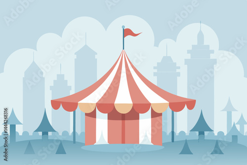 circus tent vector illustration