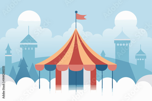 vector illustration of a circus