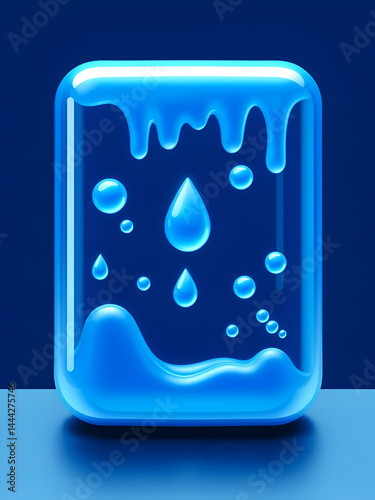 Liquidity Crisis Blue Icon