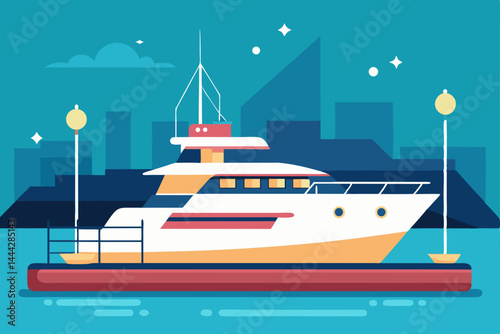 Luxury vessels navigating the open ocean