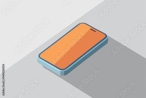 This vector illustration depicts digital technology with a mobile phone, computer, and usb device, ideal for communication and business data