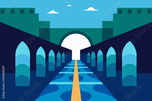 Ancient Cityscape A Pathway Through Time and Architecture