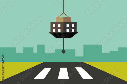 Efficient Urban Logistics Optimizing City Delivery with Innovative Crane Systems