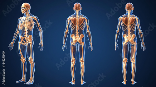 Human skeletal view