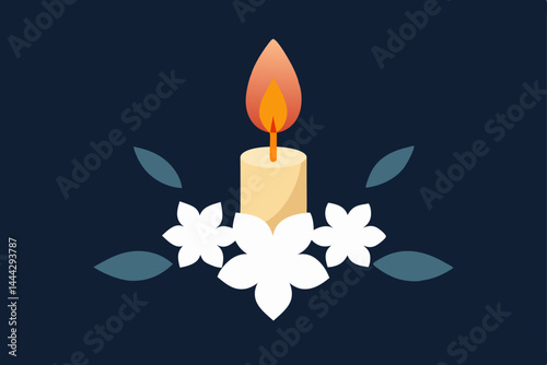 Peaceful Candlelight Serenity, Remembrance, and Tranquility