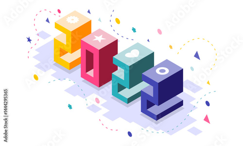 2022 word in isometric design