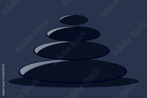 Serene Stacked Stones Finding Balance and Tranquility Through Zen
