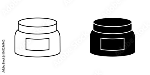 Cream icon symbol collection on white background.