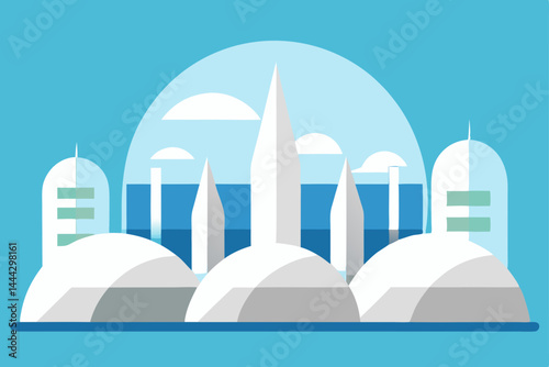 Futuristic Cityscape A Vision of Modern Architectural Design