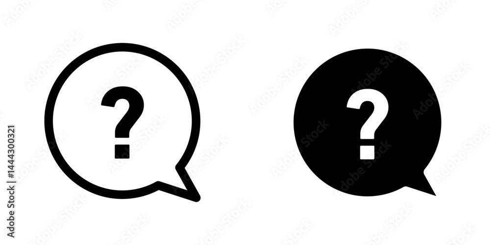 Interrogation icon symbol collection on white background. Interrogation icon symbol collection on white background.