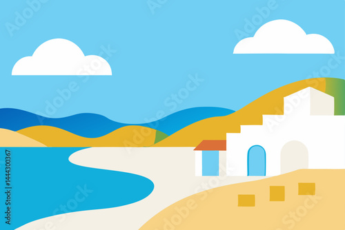 Mediterranean Coastal Escape Sun-Kissed Beaches and Whitewashed Houses