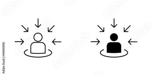 Centric consumer icon symbol collection on white background.