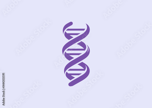 DNA logo for science, biotech, or medical brand identity design.