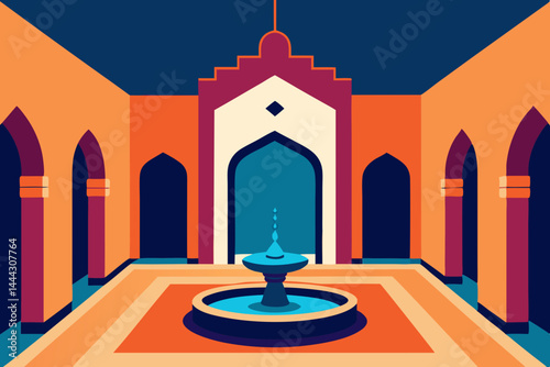 Serene Courtyard Architectural Design of a Tranquil Oasis
