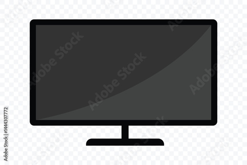 Tv icon set. Monitor screen icon vector set. television icon vector. Vector illustration.