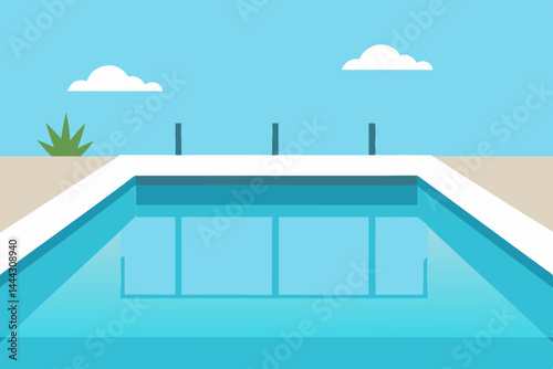 Inviting Rectangular Swimming Pool Design A Summer Escape