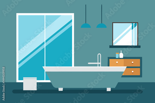 Modern Bathroom Design Clean Lines, Serene Atmosphere, and Relaxing Ambiance