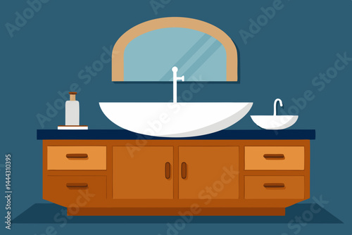 Modern Bathroom Vanity Design Elegant Sink and Cabinet Combination