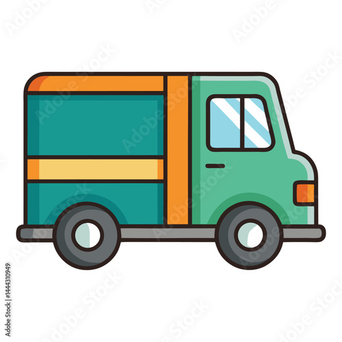 Truck icon isolated on white background