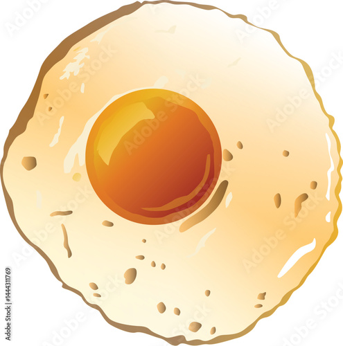 fried egg vector art design