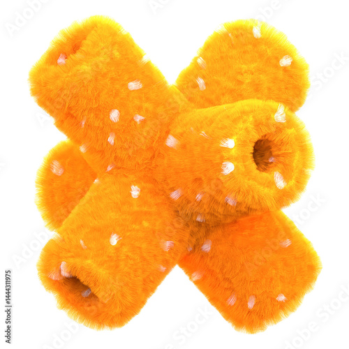 Fuzzy Orange Paint Rollers
