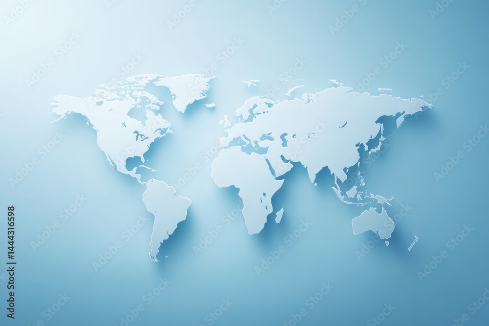 minimalistic image depicting concept of international cooperation without people with clean lines and ample negative minimalistic image depicting concept of international cooperation without people with clean lines and ample negative