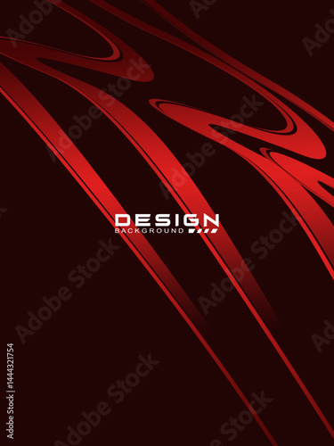 Premium background design with diagonal gradient red lines pattern. Vertical vector template for digital luxury business banner, poster, luxury voucher, prestigious gift certificate, etc.